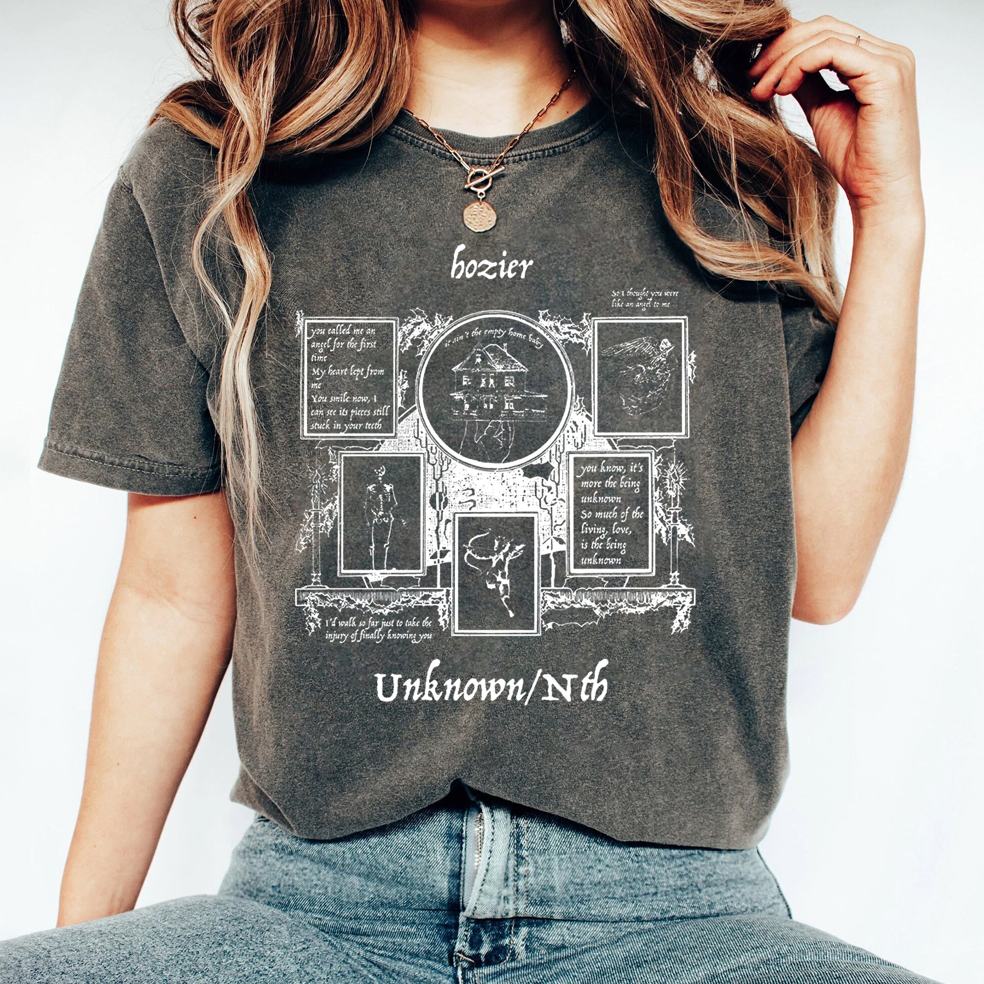 Ho.zier Unreal Un.earth Tour T-Shirt, Vintage Ho.zier Shirt, Ho.zier Fan Gift Sweatshirt 2024 Hozier Rock, Rock Music Merch, Gift For Fan 2 DDD