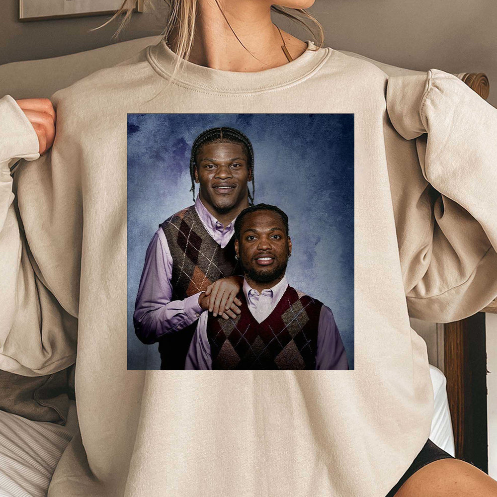 Lamar Jackson Derrick Henry Baltimore Football T-Shirt, Step Brothers Football Shirt, Baltimore Football Shirt, Football Funny Shirt EEE