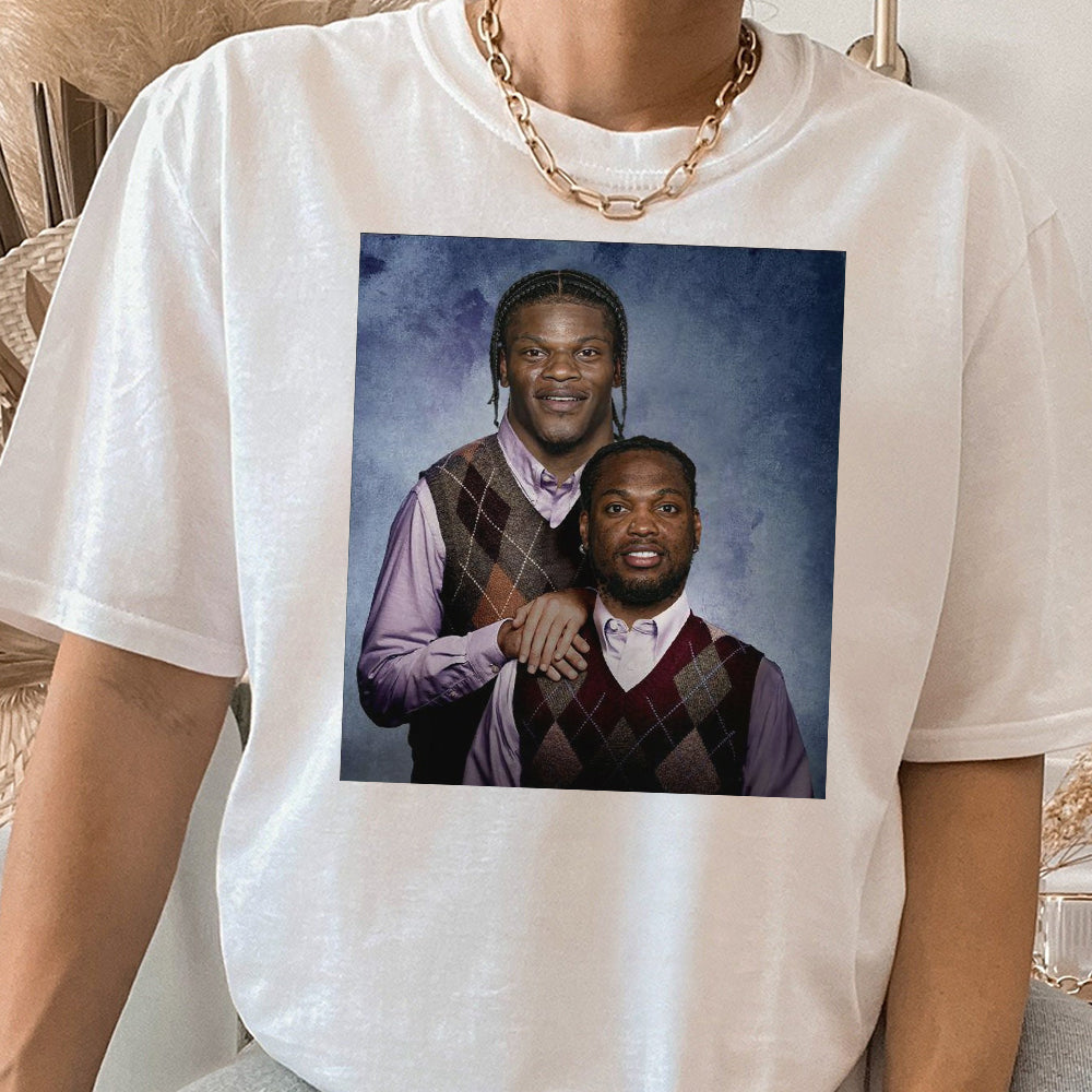 Lamar Jackson Derrick Henry Baltimore Football T-Shirt, Step Brothers Football Shirt, Baltimore Football Shirt, Football Funny Shirt EEE