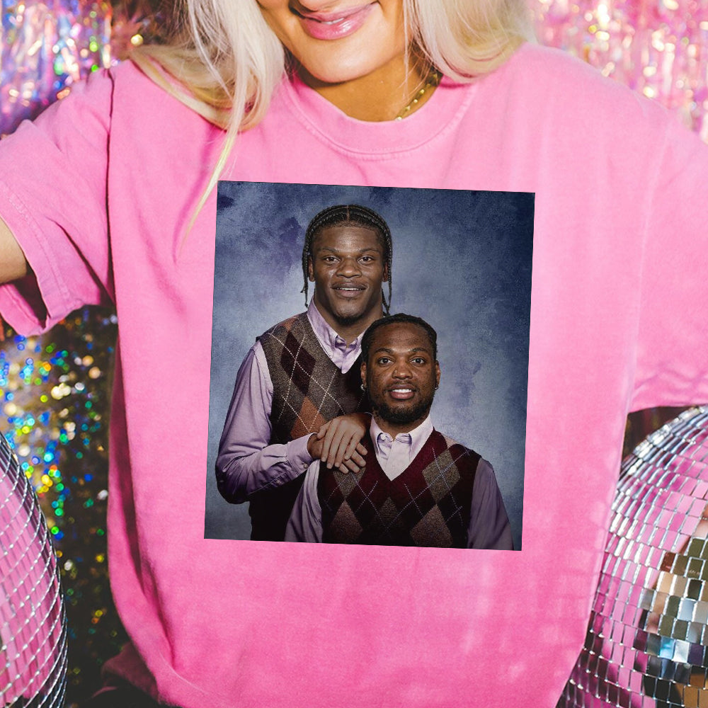 Lamar Jackson Derrick Henry Baltimore Football T-Shirt, Step Brothers Football Shirt, Baltimore Football Shirt, Football Funny Shirt EEE