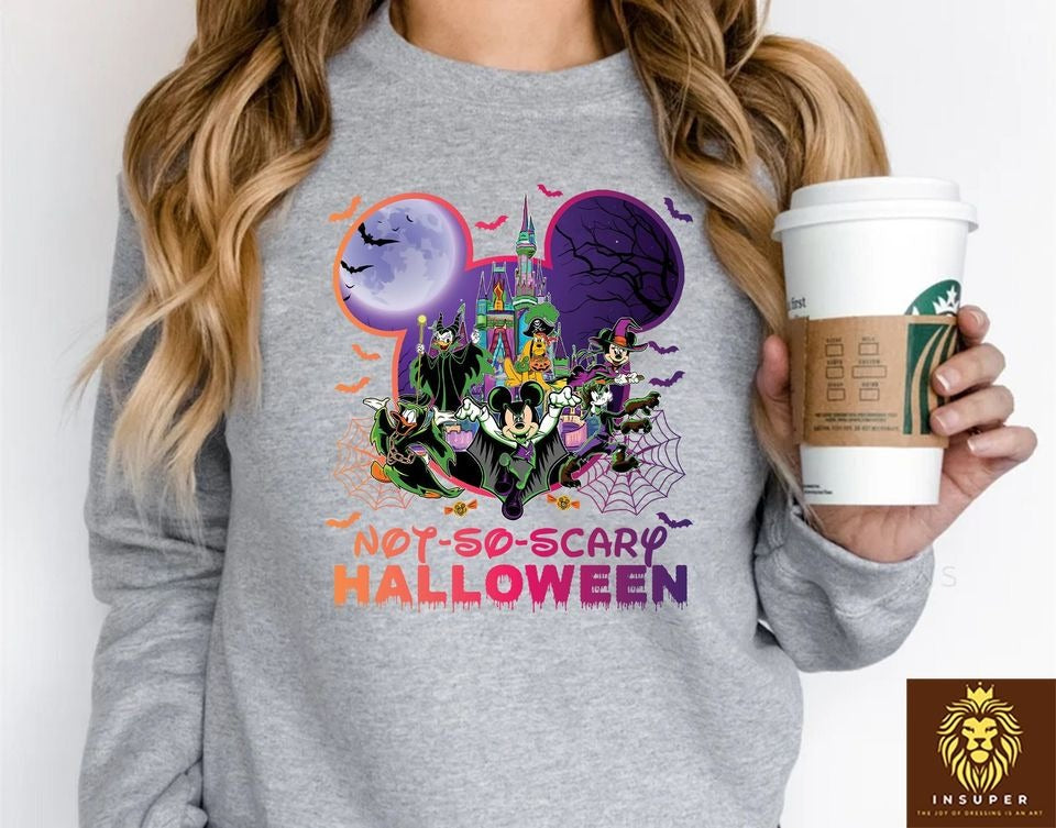 Mickey's Not So Scary Halloween party 2024 shirt, Mickey & friends New outfit 2024 Halloween shirt, Family Group matching costume DH2407 15