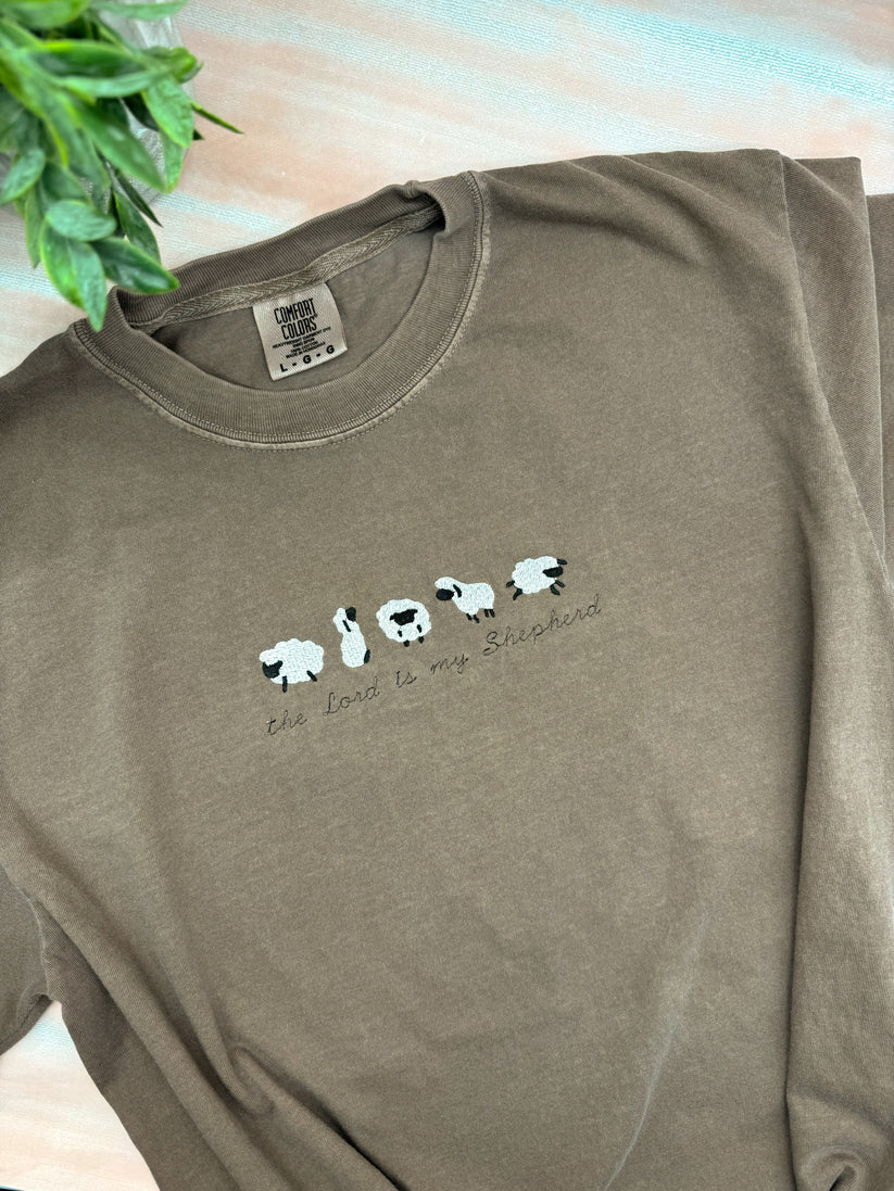 Embroidered The Lord is My Shepherd, Tee or Sweatshirt EM1709S