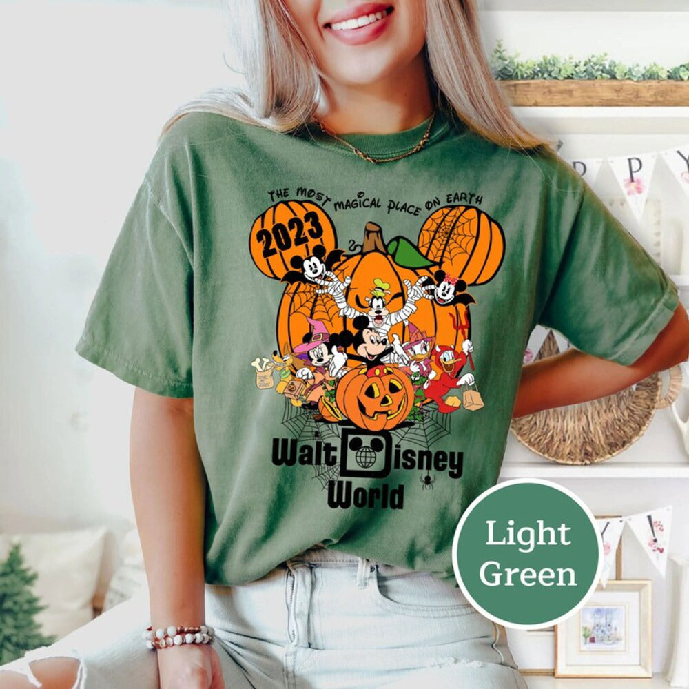 Vintage Walt Disney World Halloween Shirt, Disneyworld Halloween 2024 Shirt, Mickey And Friends Halloween Shirt,Disney Shirt HL23
