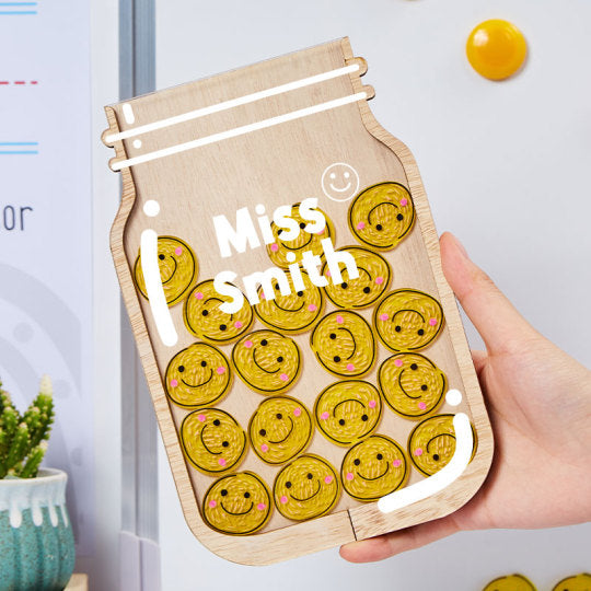 Personalized Fill The Jar With Smile Teacher Reward Jar rejar