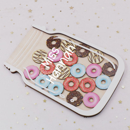 Personalized Fill The Jar With Cute Donuts Teacher Reward Jar rejar