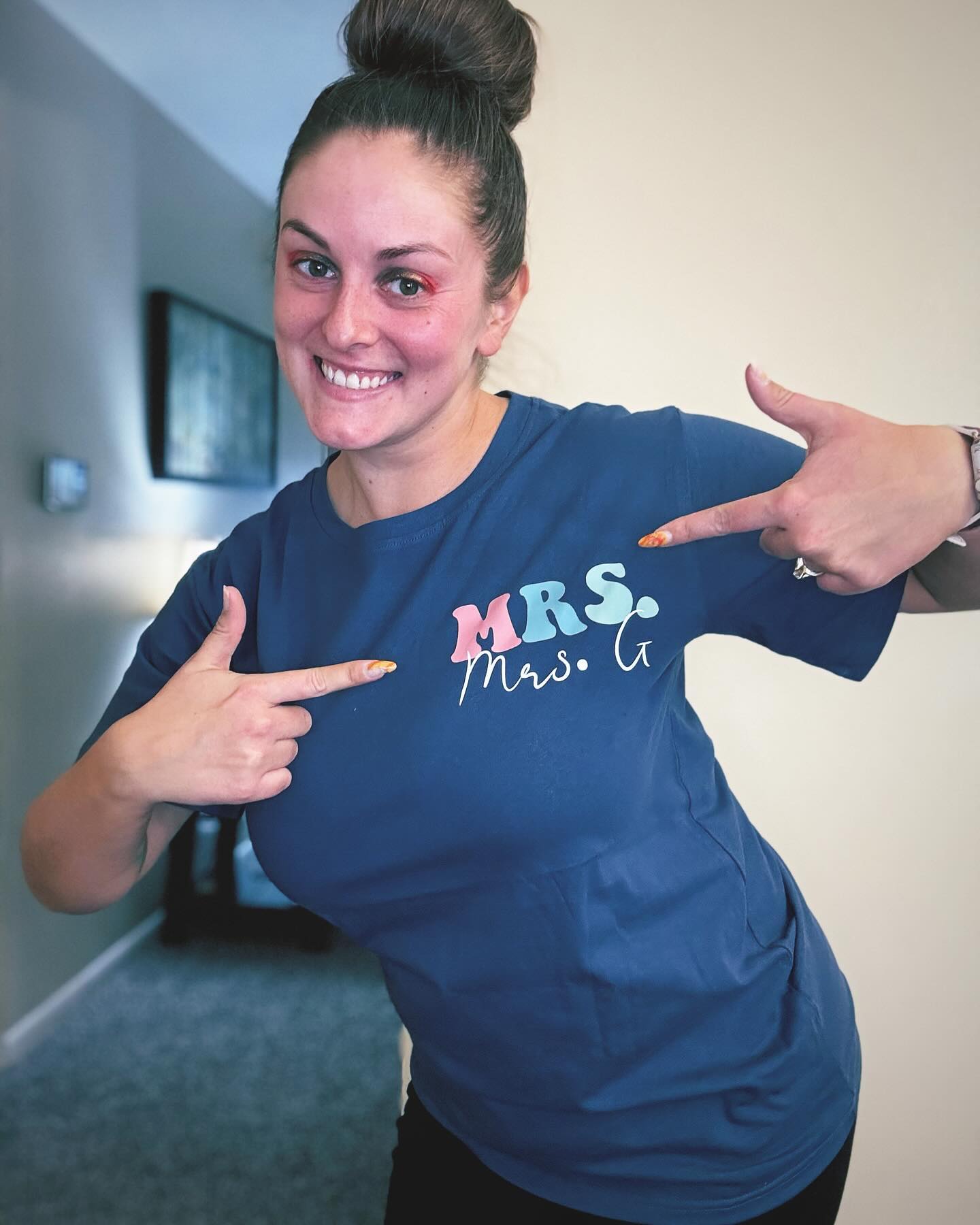 Personalized Flower And Butterfly In My Teacher Era Teacher Two Sided T-Shirt 2MAT68