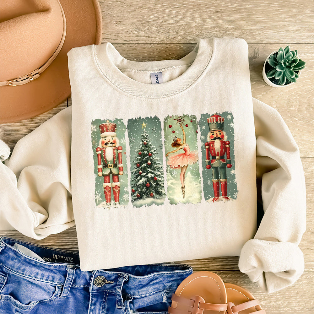Retro Nutcracker Christmas PNG, Preppy Christmas Png, Holiday Vibes Png, Nutcracker Ballet Png, Christmas Tree, Christmas Png, Sublimation S85 SACH26