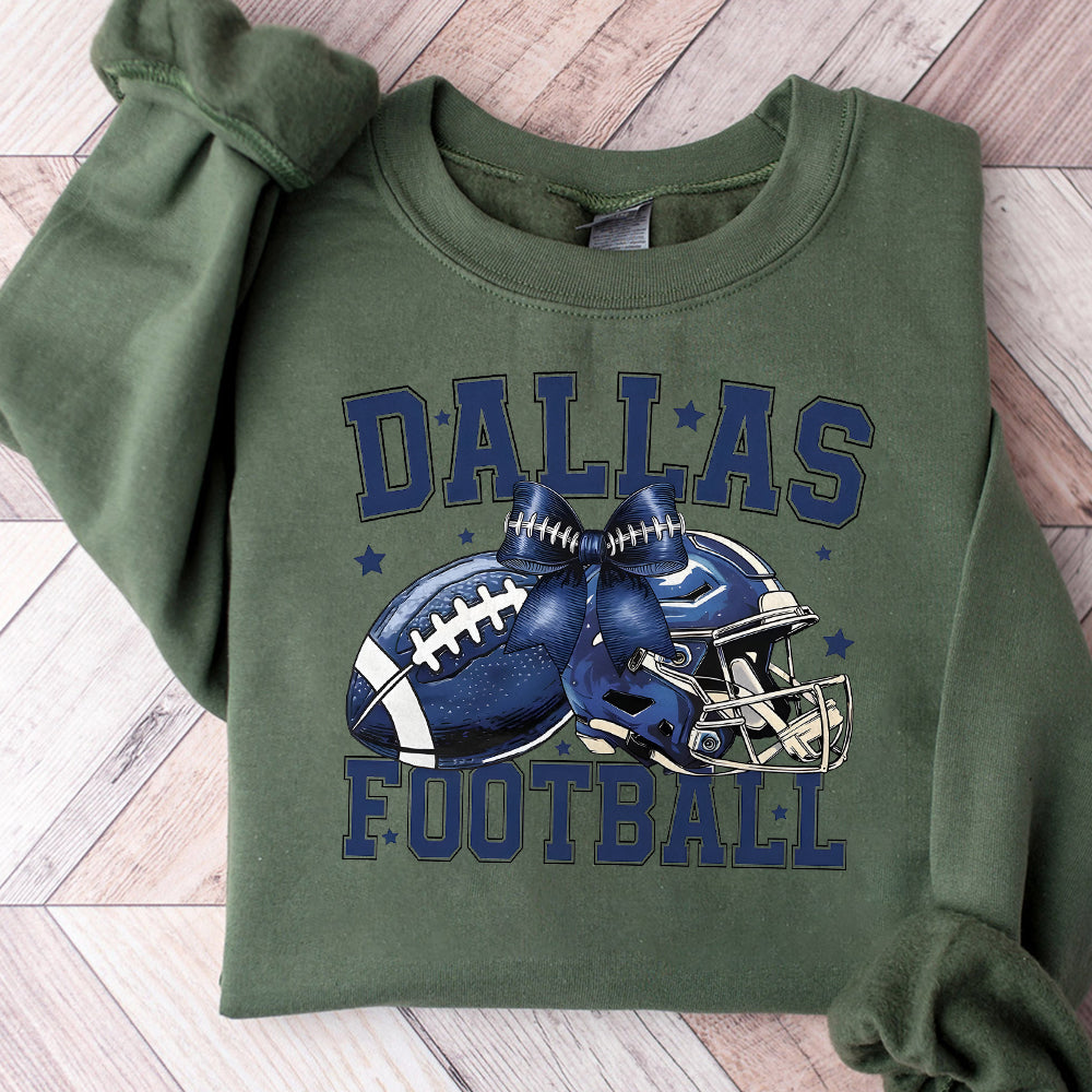 Cowboy Coquette Bow Shirt, Cowboy Shirt, Football Coquette Bow, American Football, Coquette Bow, Cowboy Shirt, Cowboy Bow Shirt, Game Day,Touch Down SP1010 02