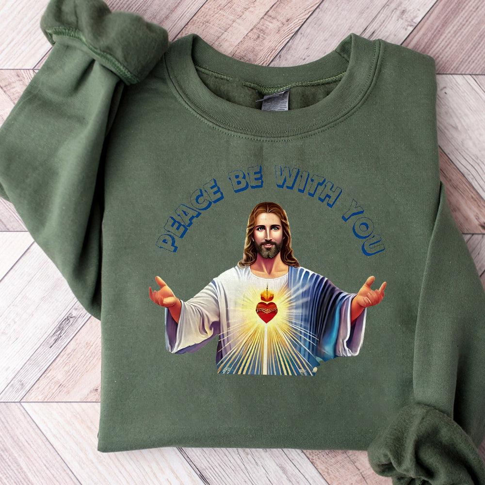 Peace Be With You Png, Png, Christian Christmas Png, Coquette Jesus Christmas Png, Bible Verse Png, Faith Png, Oh Holy Night, Jesus Png, Tee S69 BAA