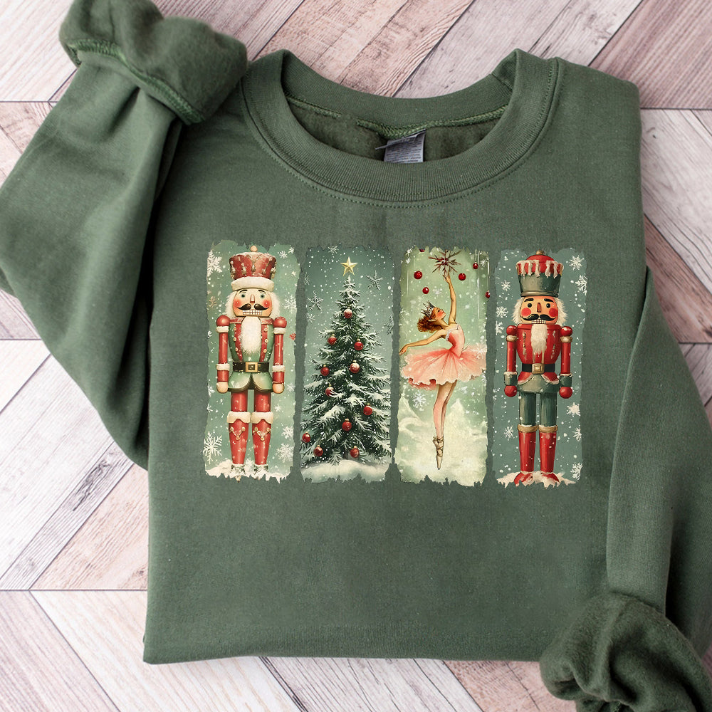 Retro Nutcracker Christmas PNG, Preppy Christmas Png, Holiday Vibes Png, Nutcracker Ballet Png, Christmas Tree, Christmas Png, Sublimation S85 SACH26
