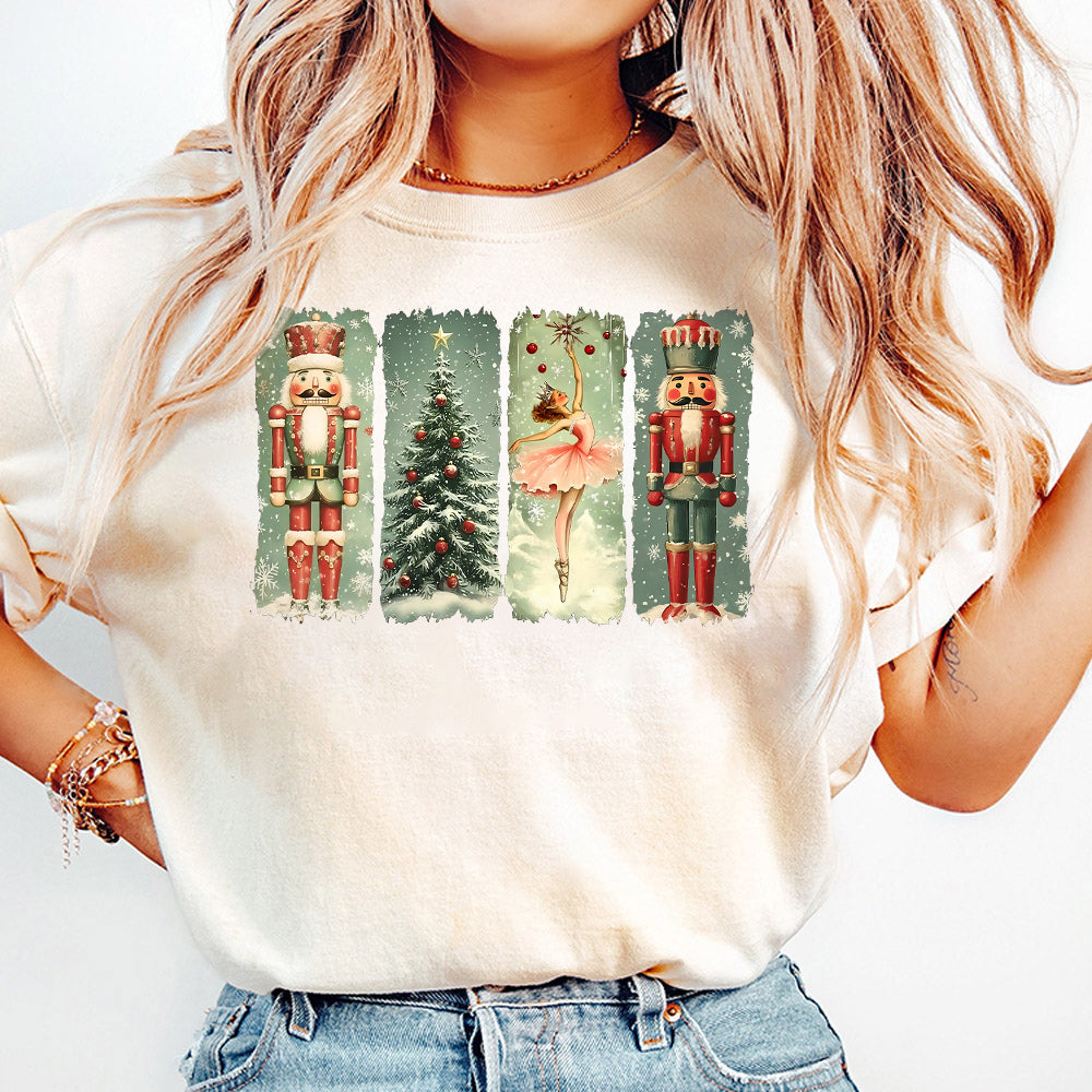 Retro Nutcracker Christmas PNG, Preppy Christmas Png, Holiday Vibes Png, Nutcracker Ballet Png, Christmas Tree, Christmas Png, Sublimation S85 SACH26