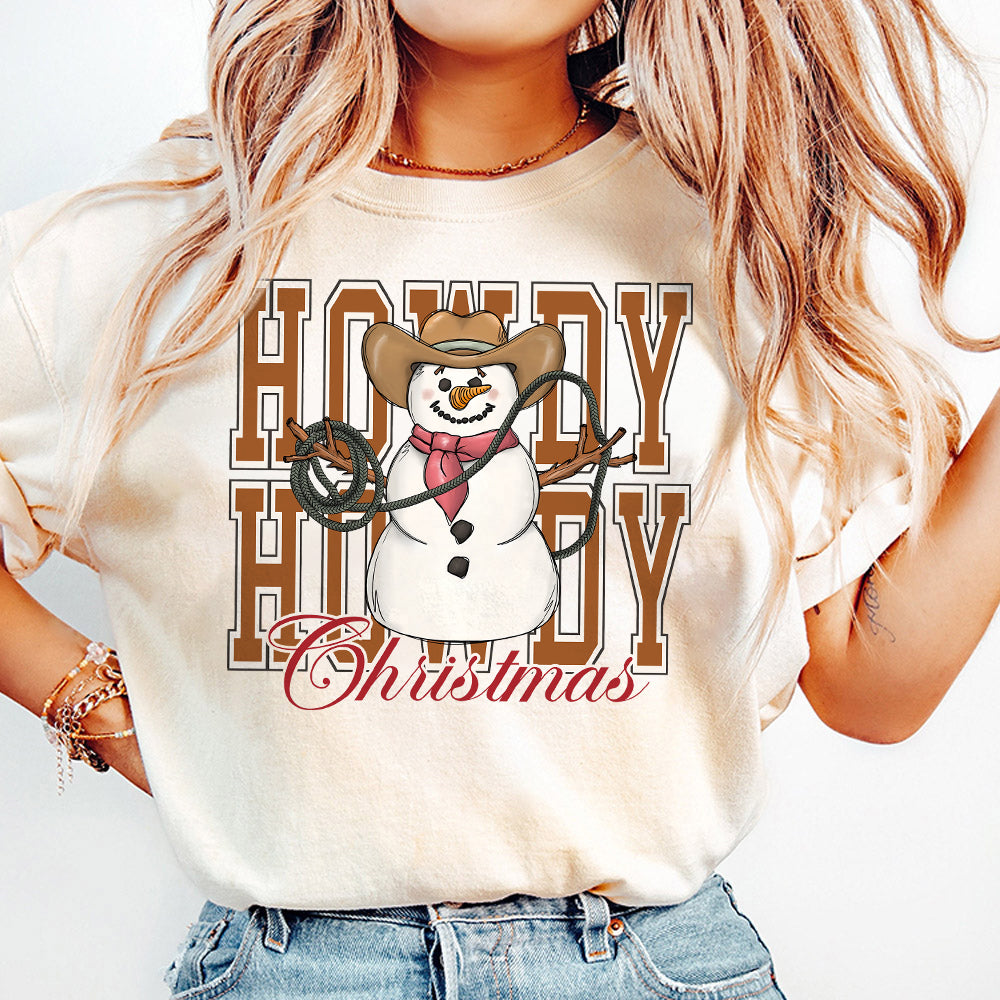 Cowboy Christmas png vintage western howdy Christmas png Christmas cow sublimation design cow png kids Christmas design for sublimation dtf S127