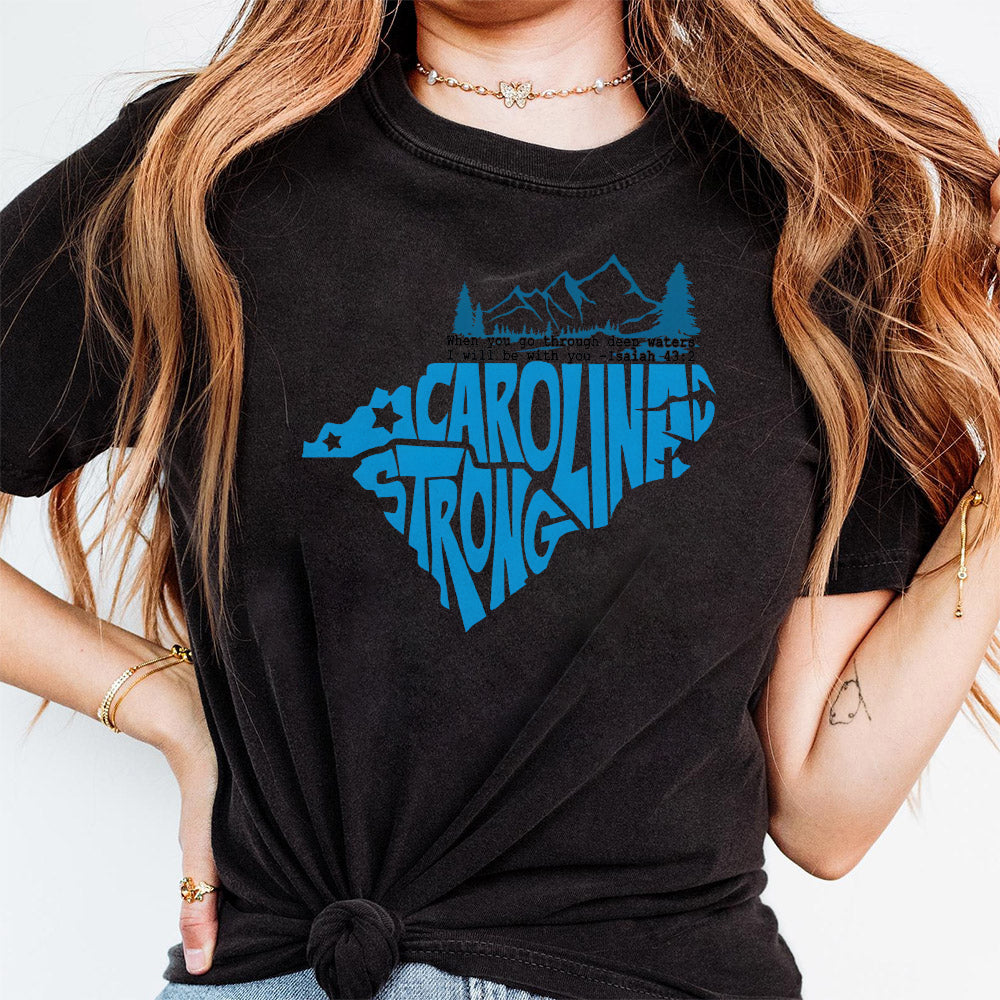 North Carolina Strong Shirt, Helping Out Western NC Families, Hurricane Relief Western NC Tee, Proceeds To Victims Of Hurricane Helene TD1710 07