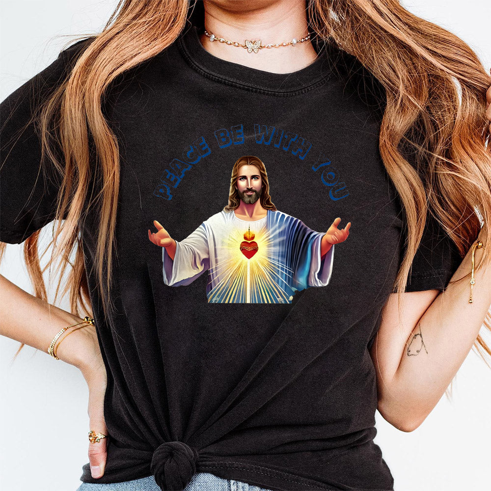 Peace Be With You Png, Png, Christian Christmas Png, Coquette Jesus Christmas Png, Bible Verse Png, Faith Png, Oh Holy Night, Jesus Png, Tee S69 BAA