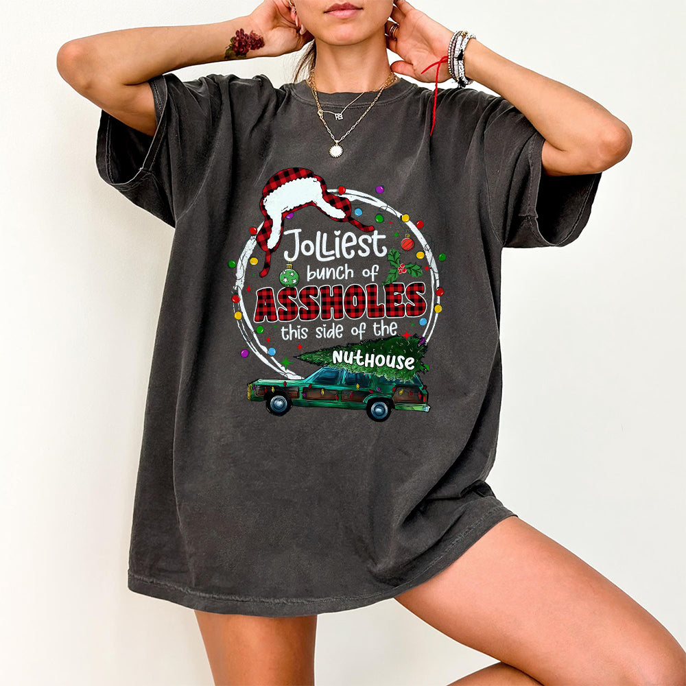 Jolliest Bunch of Assholes This Side of the Nuthouse png, Christmas Santa png, Funny Christmas png, Rude png, Christmas Jumper Png S240 091124