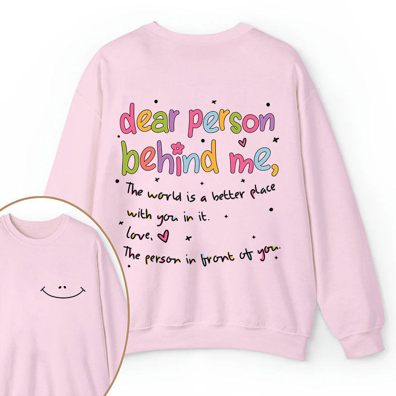 Happy Face Teacher Two Sided Sweatshirt 2MAT88
