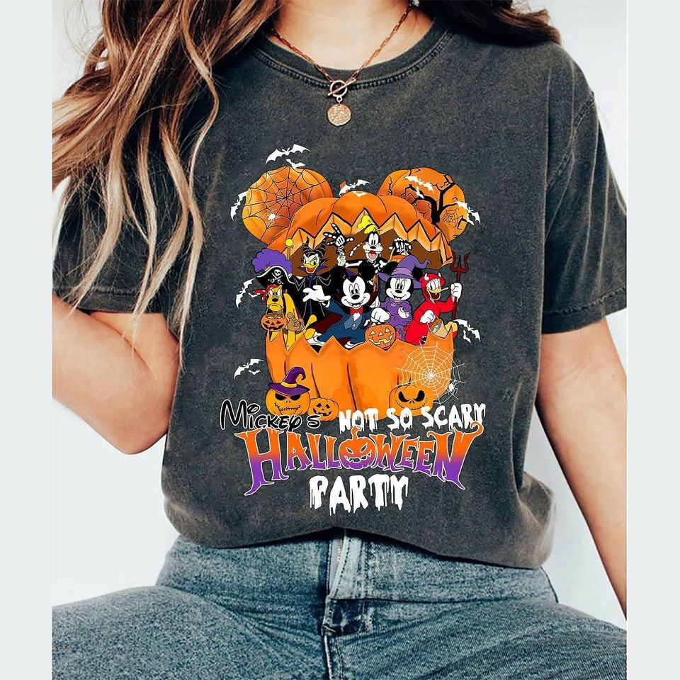Mickey's Not So Scary Halloween party 2024 shirt, Mickey & friends New outfit 2024 Halloween shirt, Family Group matching costume DH2407 11