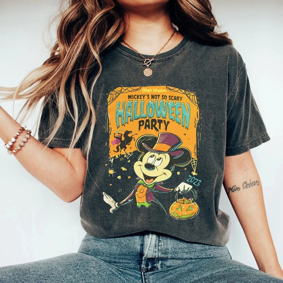 Mickey's Not So Scary Halloween party 2024 shirt, Mickey & friends New outfit 2024 Halloween shirt, Family Group matching costume DH2407 20