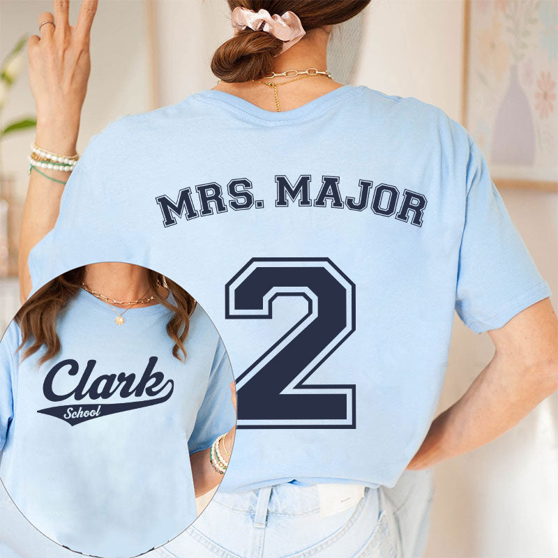 It's Me Hi I'm The Librarian It's Me Teacher Two Sided T-Shirt 2MAT68