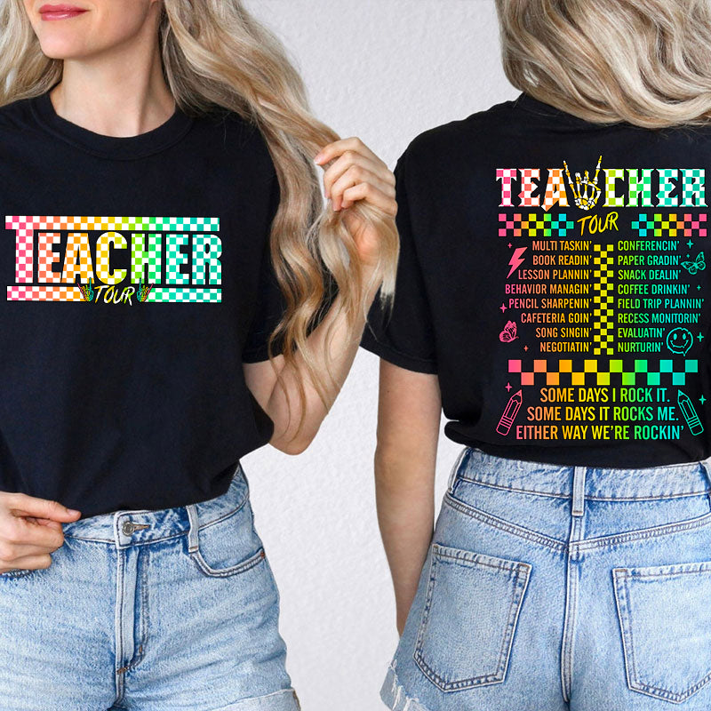 Teacher Tour Teacher Two Sided T-Shirt 2MAT88