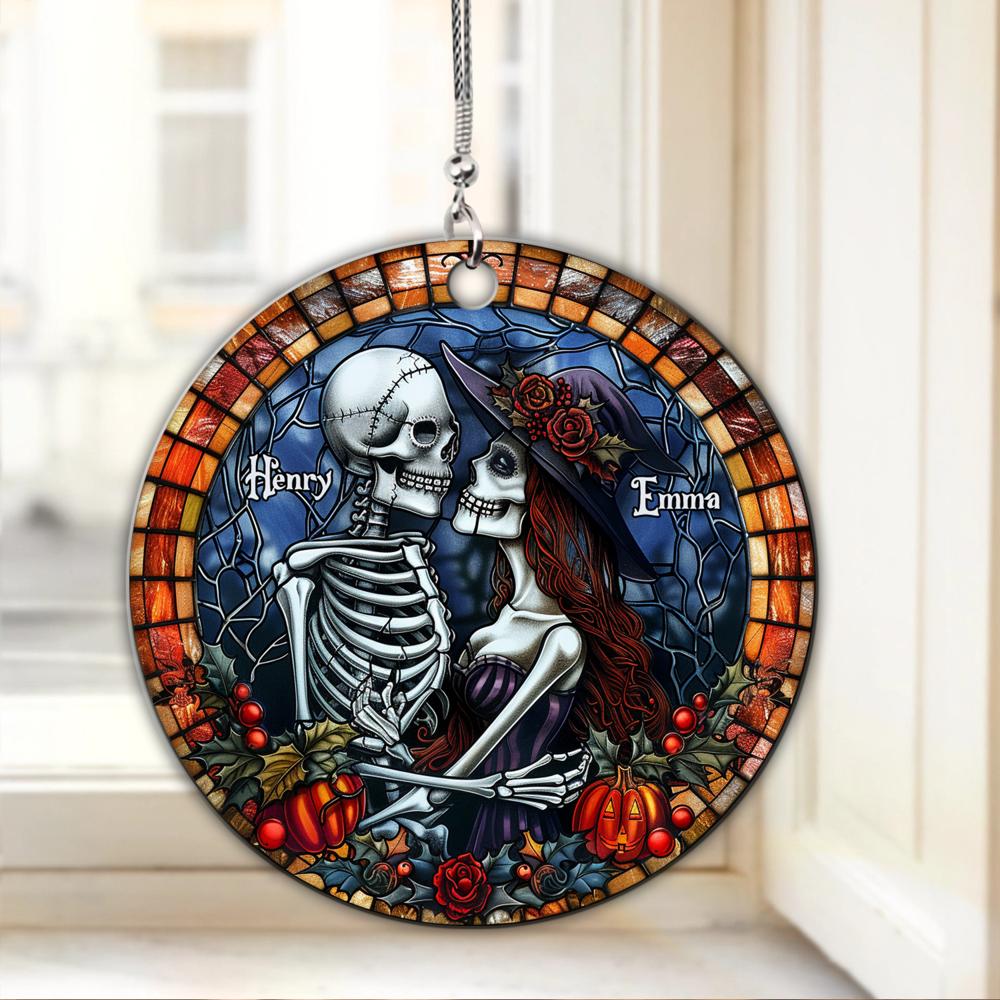 Till Death Do Us Apart Personalized Name Halloween Theme Ornament ORHA2208