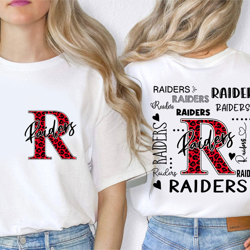 Personalized Teacher's Name And Grade Smiley Apple Icon Teacher Two Sided T-Shirt 2MAT68