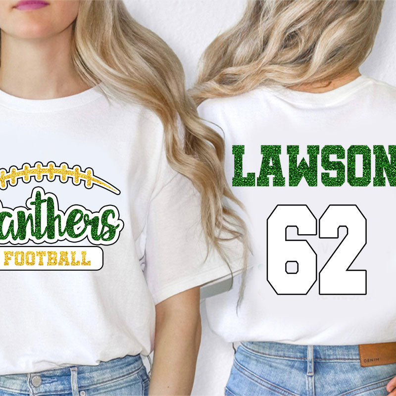 Personalized Mascot And Name Go Warriors Teacher Two Sided T-Shirt 2MAT88