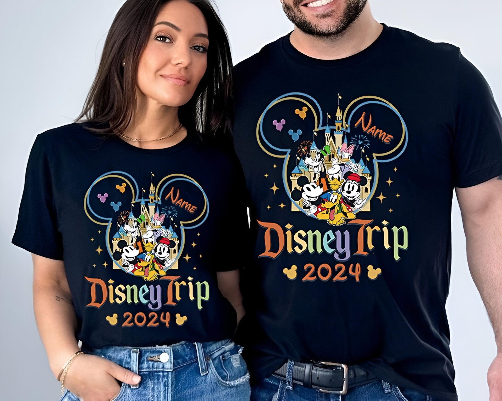 Custom 2024 Disney Family Vacation Shirts, Disney Castle 2024 Shirts DH2207 05