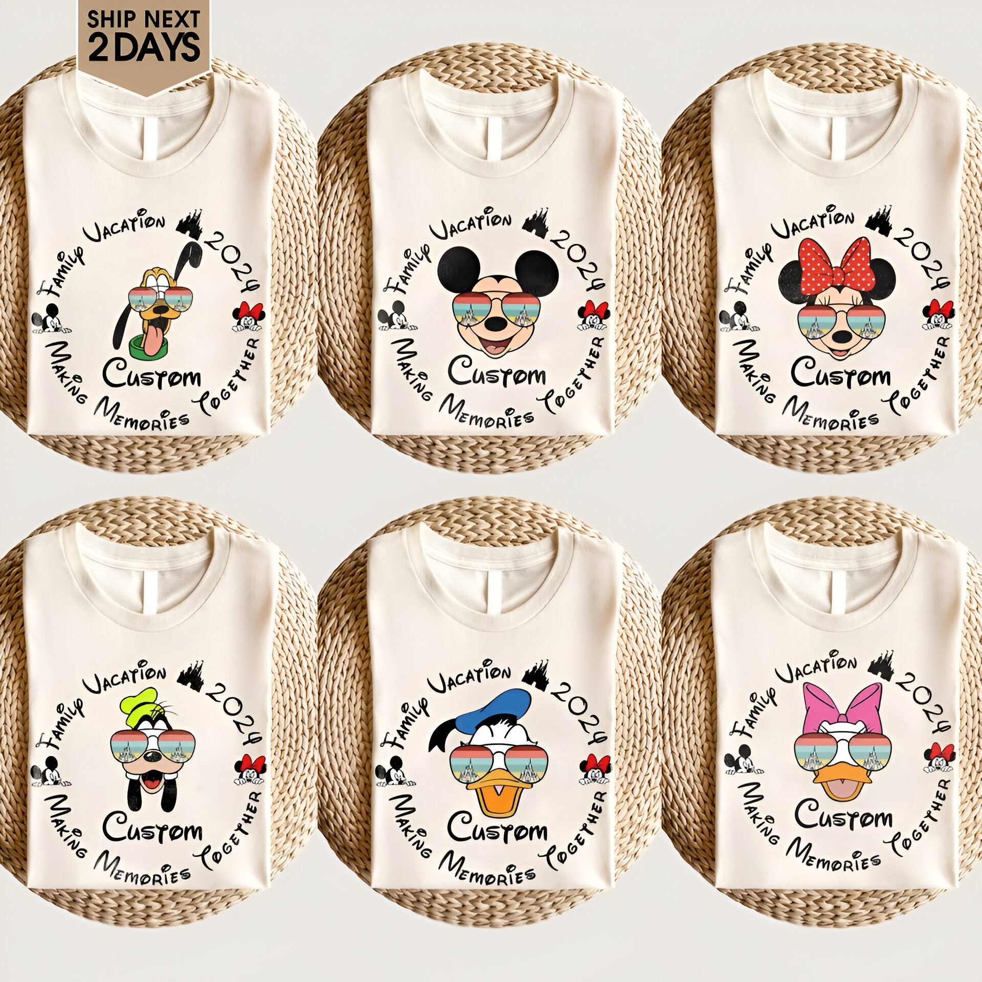 Custom 2024 Disney Family Vacation Shirts, Disney Castle 2024 Shirts DH2007 10