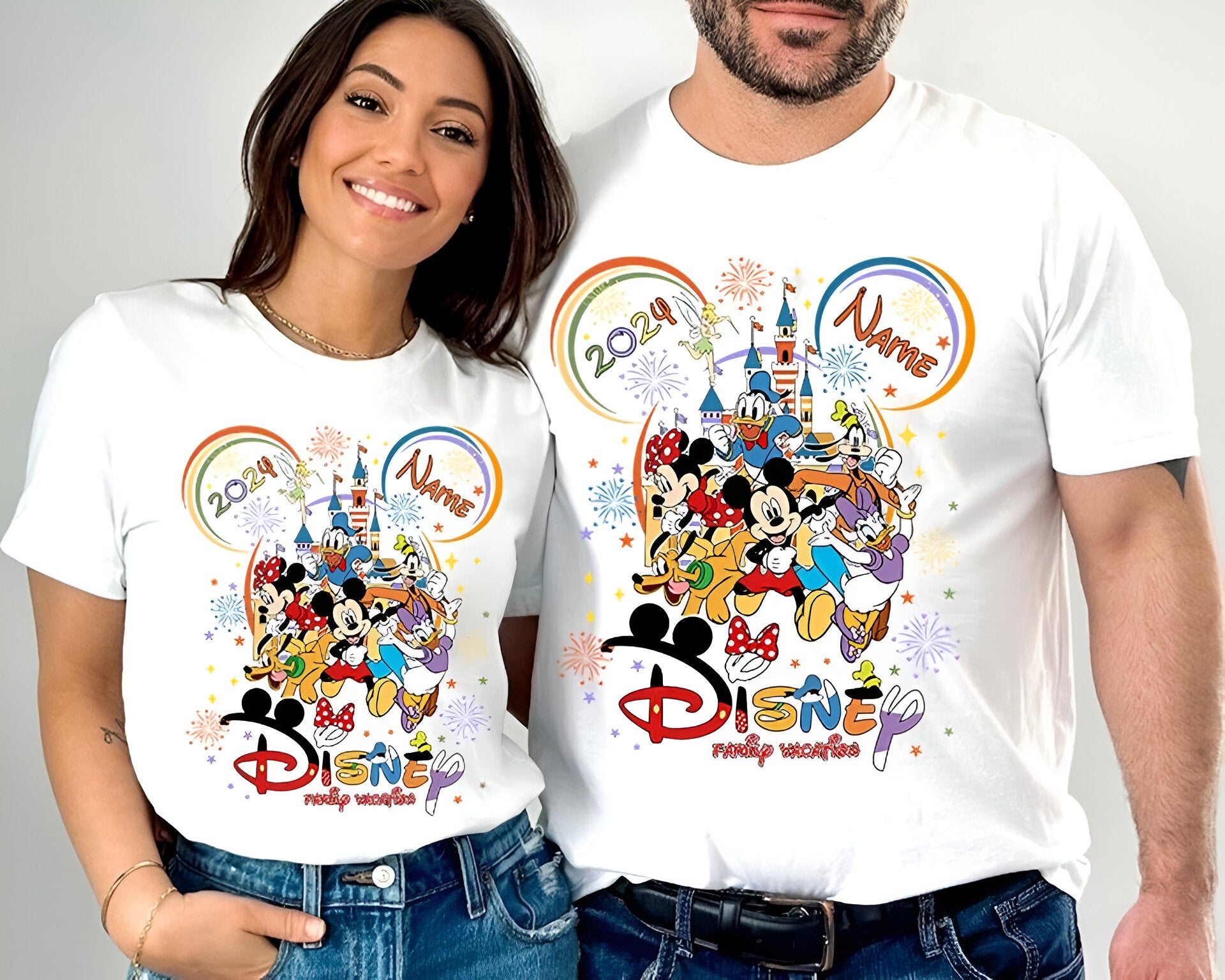 Custom 2024 Disney Family Vacation Shirts, Disney Castle 2024 Shirts DH2007 06