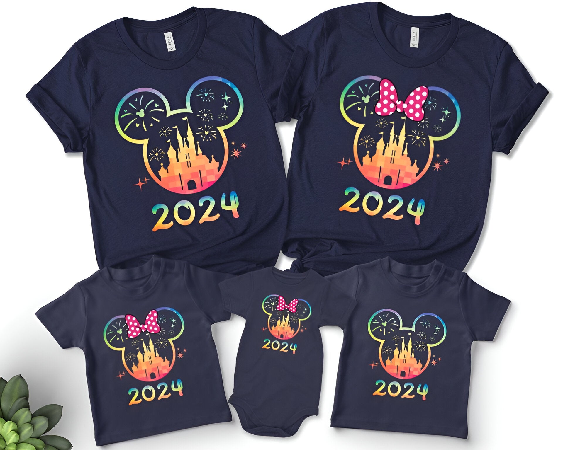 Custom 2024 Disney Family Vacation Shirts, Disney Castle 2024 Shirts DH2207 07