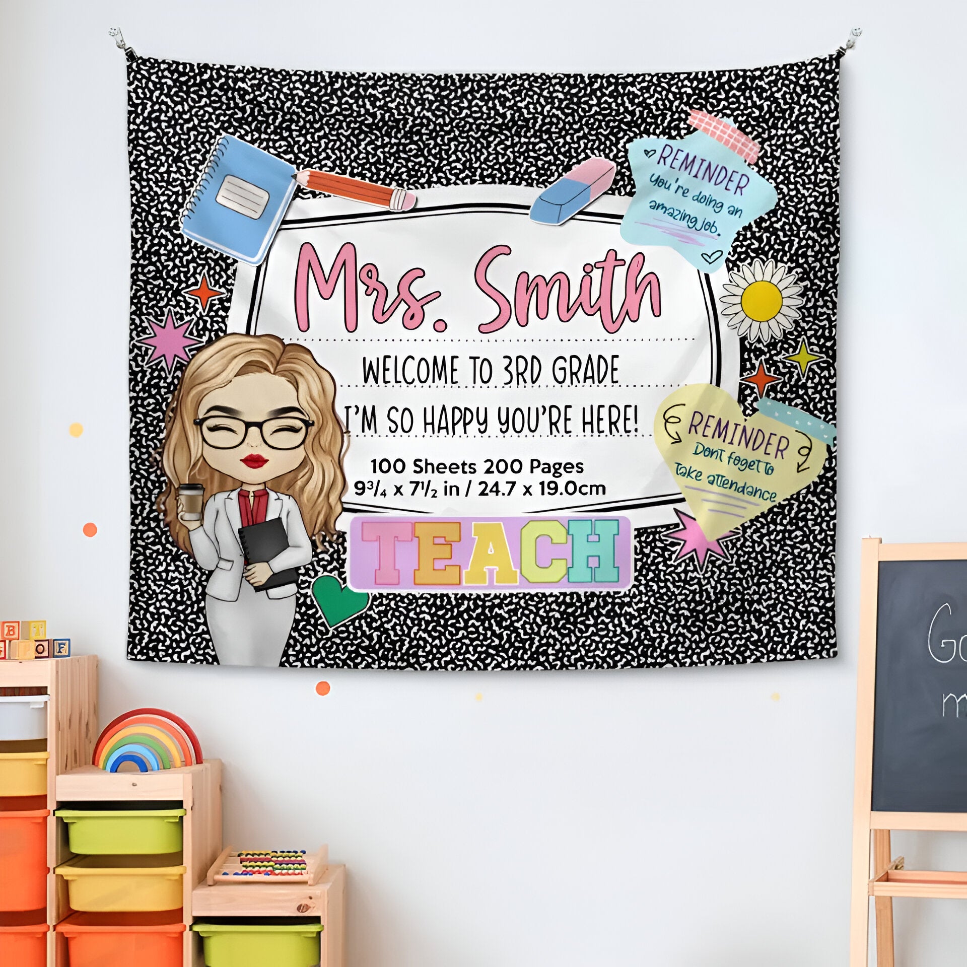 You're Doing An Amazing Job - Teacher Personalized Custom Tapestry - Gift For Teacher Tapes