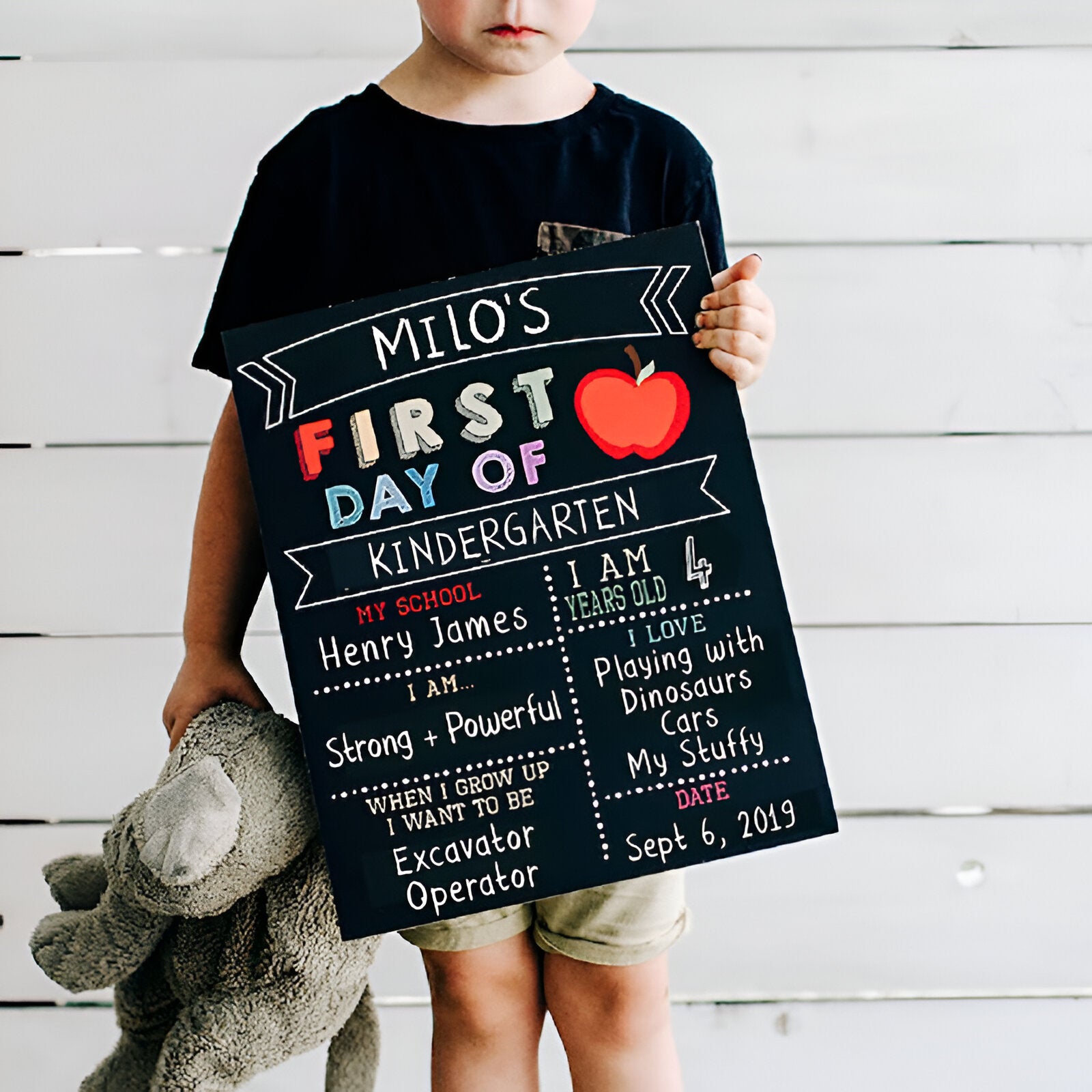 DIY First_Last Day Of School Sign Wonderful Gift for Kids Scsign