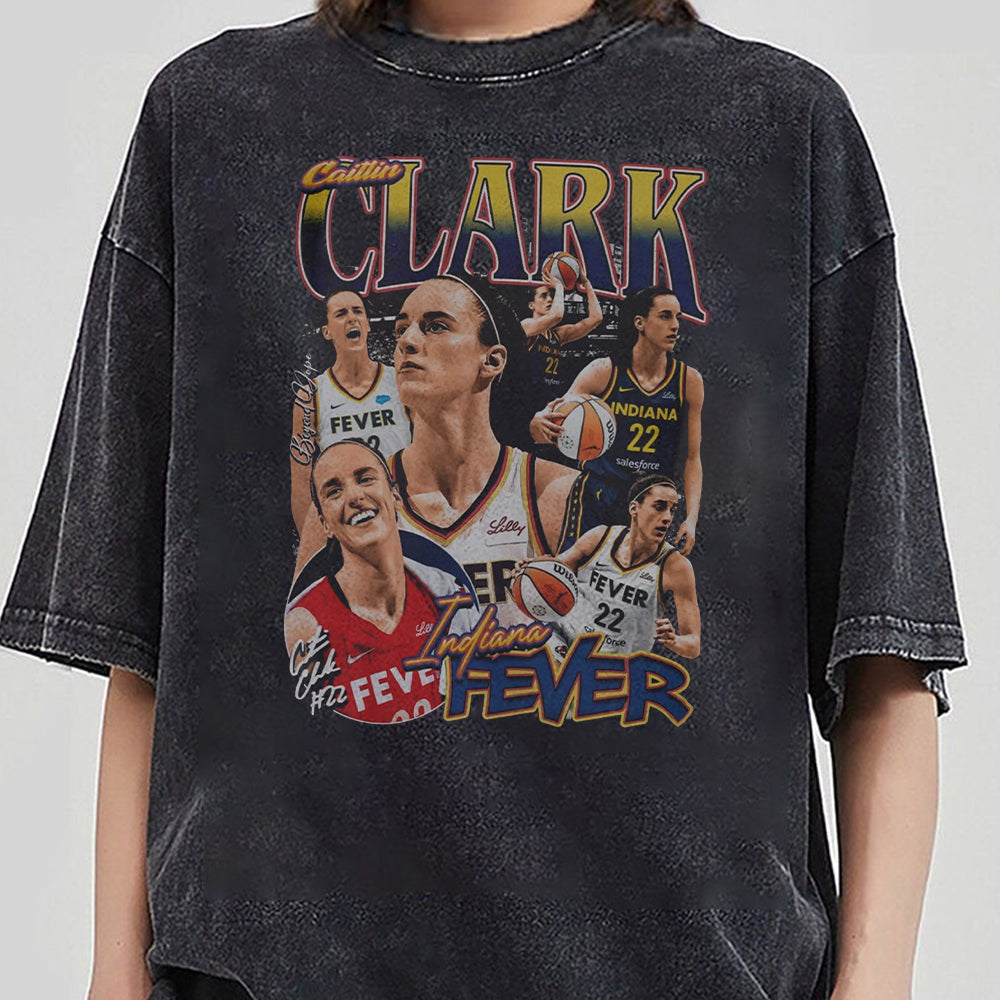 Caitlin Clark Indiana Fever 90s Vintage Bootleg Style T-Shirt, Classic Retro Graphic Unisex Tee Gift For Men and Women BBB