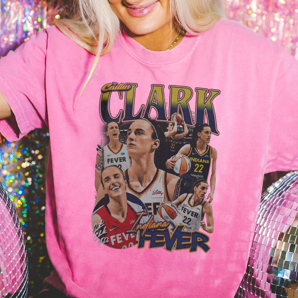 Caitlin Clark Indiana Fever 90s Vintage Bootleg Style T-Shirt, Classic Retro Graphic Unisex Tee Gift For Men and Women BBB