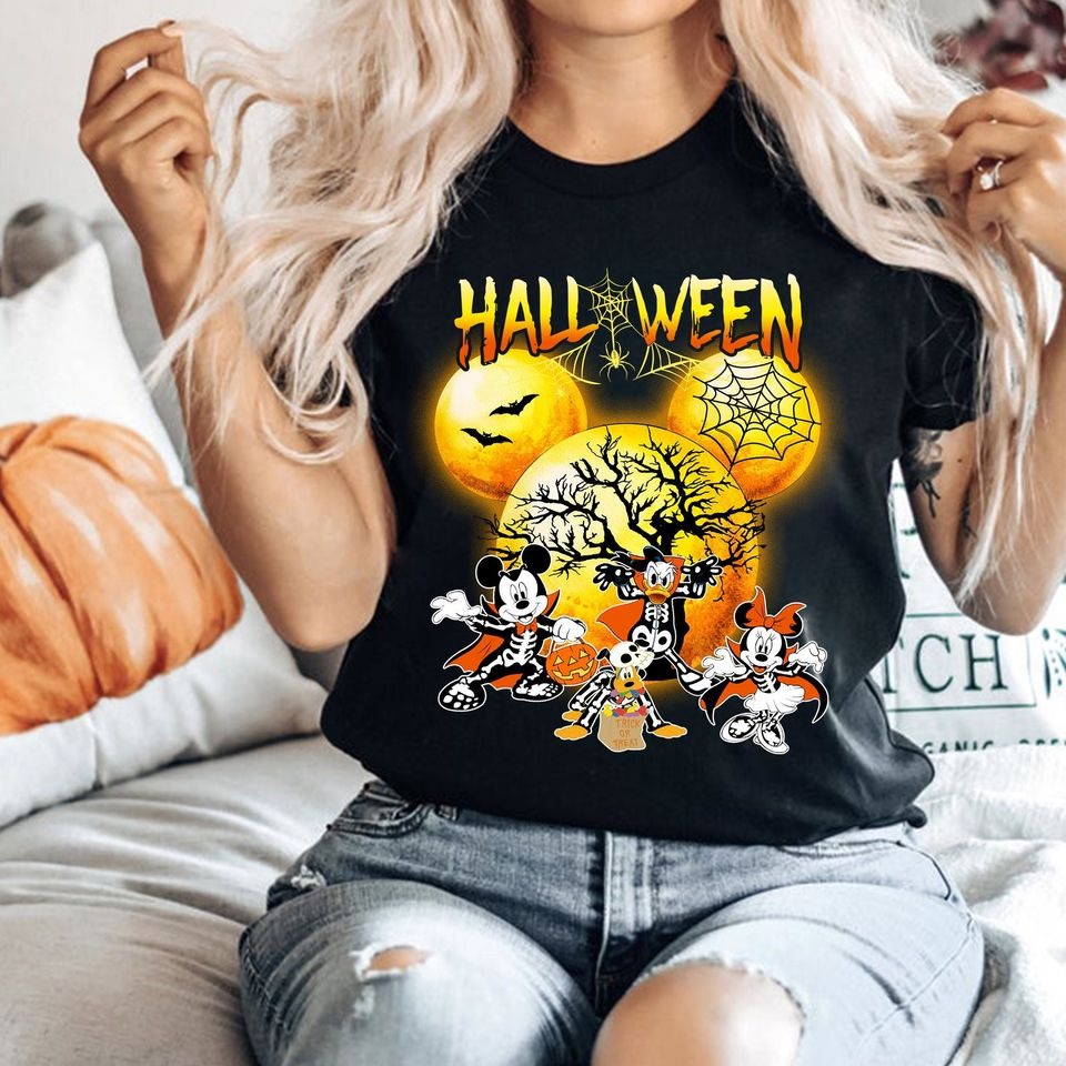 Mickey's Not So Scary Halloween party 2024 shirt, Mickey & friends New outfit 2024 Halloween shirt, Family Group matching costume DH2407 23