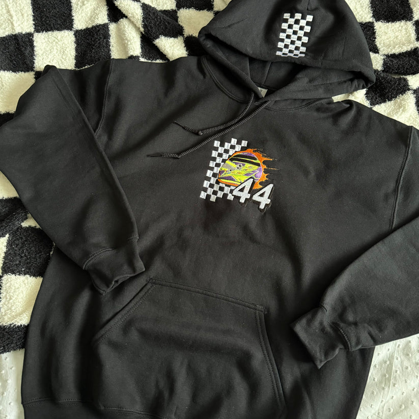 Lewis Hamilton Helmet Embroidered Hoodie EM1209T