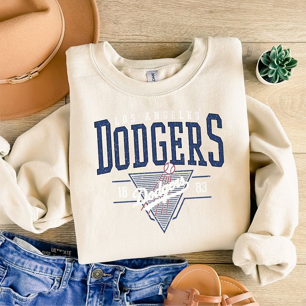 Vintage Los Angeles Baseball PNG, Vintage Style Dodgers Baseball Crewneck PNG, Game Day, Los Angeles Baseball Custome ZAA