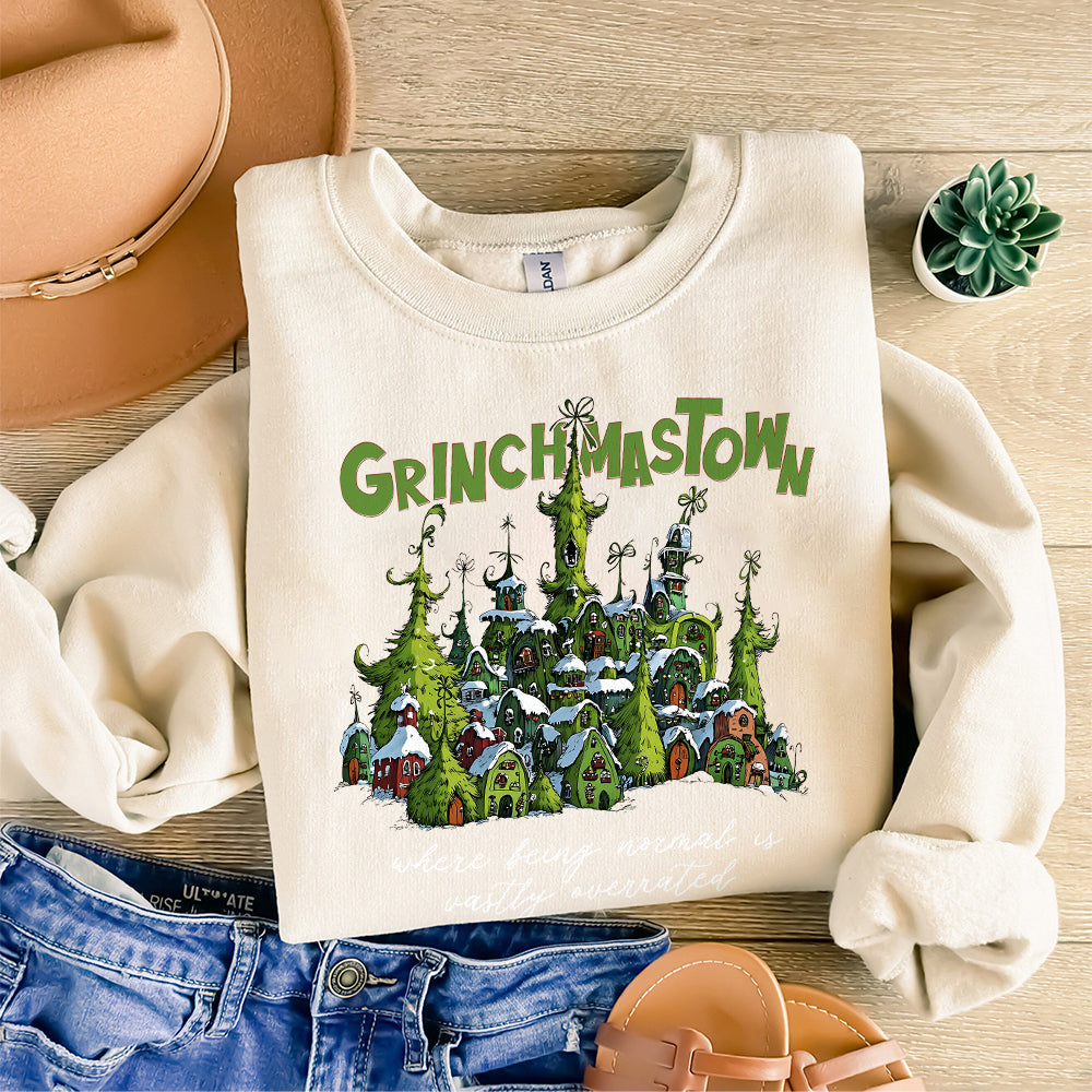 Small Town Grinchmas, Merry Grichmas Png, Retro Christmas png, Christmas Png, Grinc Png,Retro Christmas Characters png, Trendy Christmas Png S180 TRANG