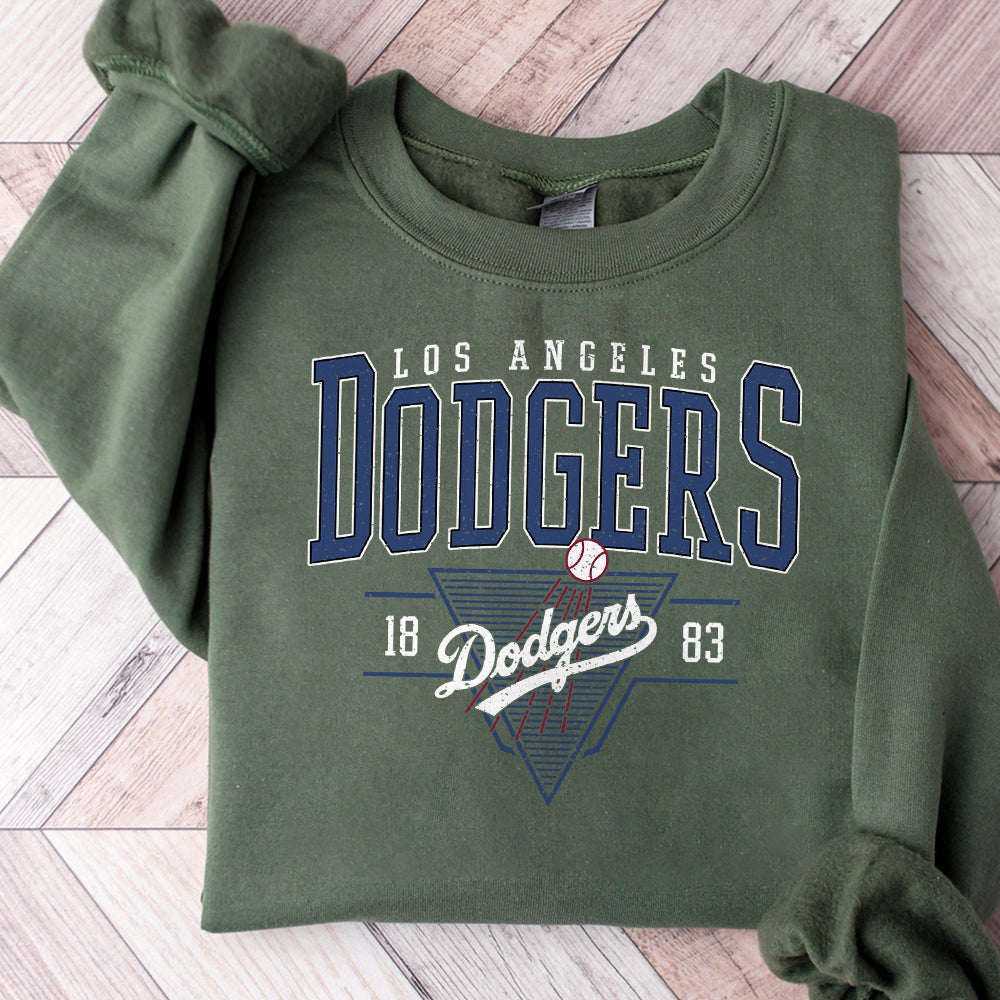 Vintage Los Angeles Baseball PNG, Vintage Style Dodgers Baseball Crewneck PNG, Game Day, Los Angeles Baseball Custome ZAA