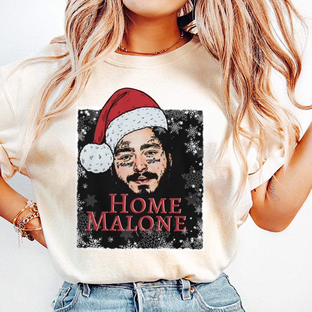 Home Malone Sweatshirt, Ugly Christmas Sweathirt, Funny Christmas Sweathirt, Home Alone Sweathirt,Ghost Malone Shirt 2 TMN