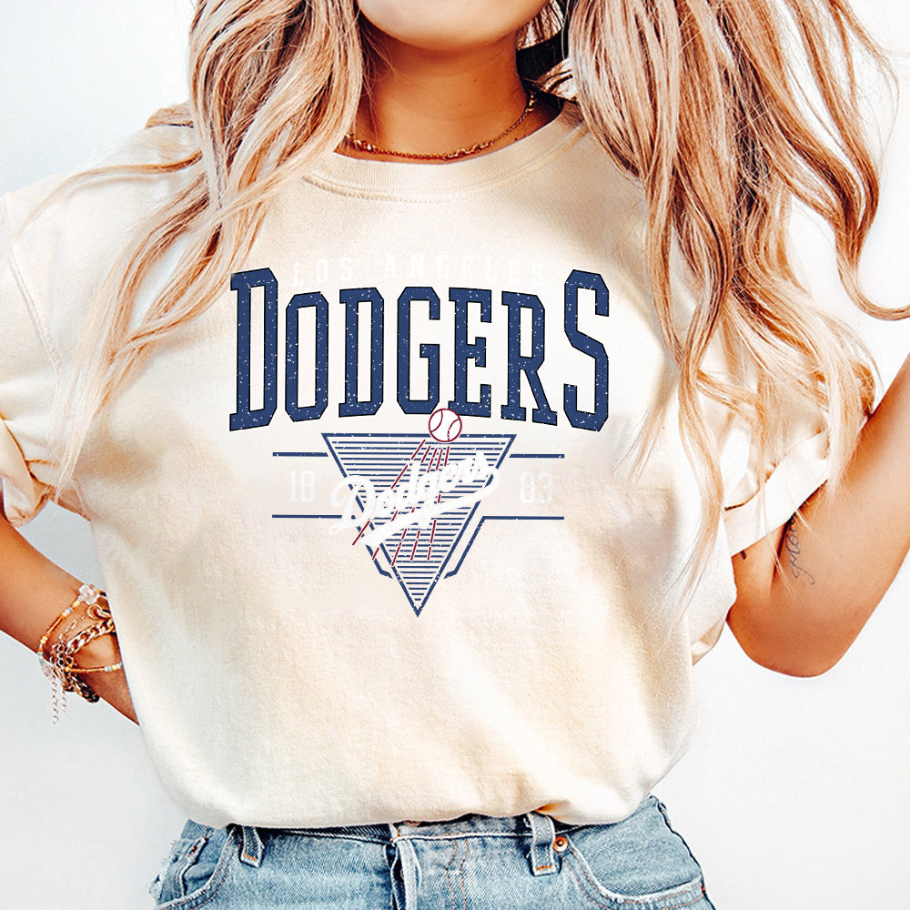 Vintage Los Angeles Baseball PNG, Vintage Style Dodgers Baseball Crewneck PNG, Game Day, Los Angeles Baseball Custome ZAA