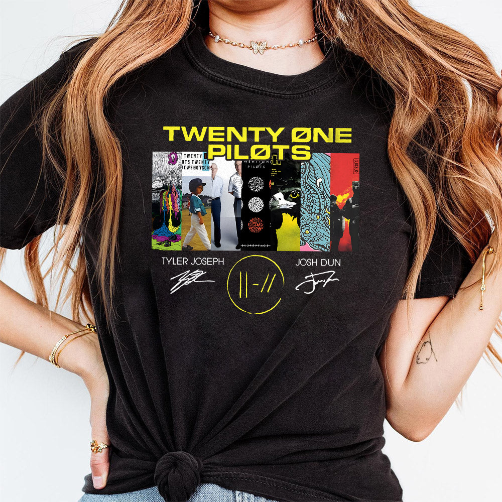 Vintage Twenty One Rock Music Singer Pilots T Shirt Tour 2024, Twenty One Pilots Sweatshirt And Hoodie MS0410 07