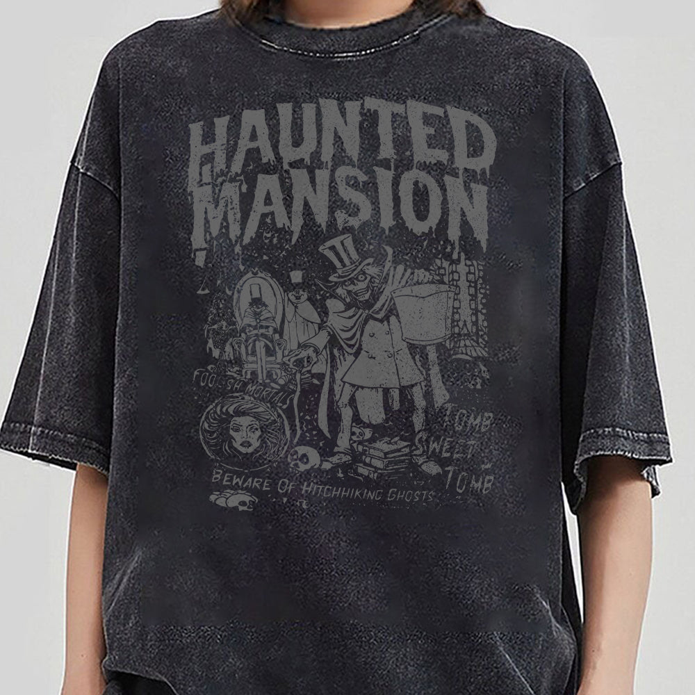 Vintage The Haunted Mansion Shirt, Disney Halloween T-Shirt, Hitchhiking Ghosts Leota shirt, Disneyland Halloween, Spooky Season, Disney Tee NNN