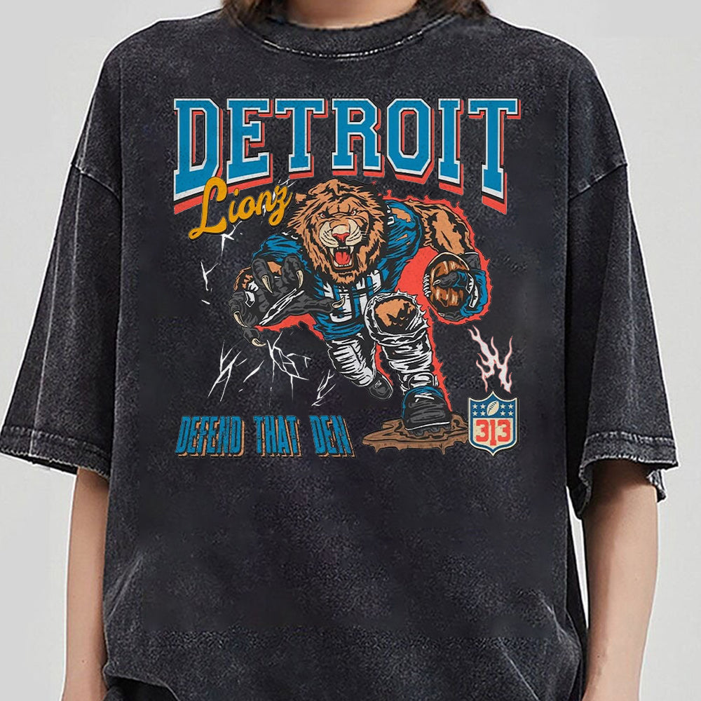 Detroit Lions Vintage Style Retro Inspired Shirt  Detroit Lions Football Hoodie CCC