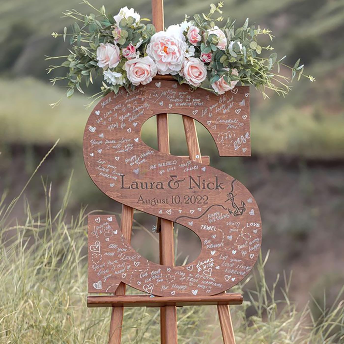 Personalized 3D Wedding Guest Book Alternative, Custom Name Wooden Wedding Family Name Sign, Guest Book Wedding Reception Welcome Sign, Beach/Lawn Wedding Destination Decorations printlight