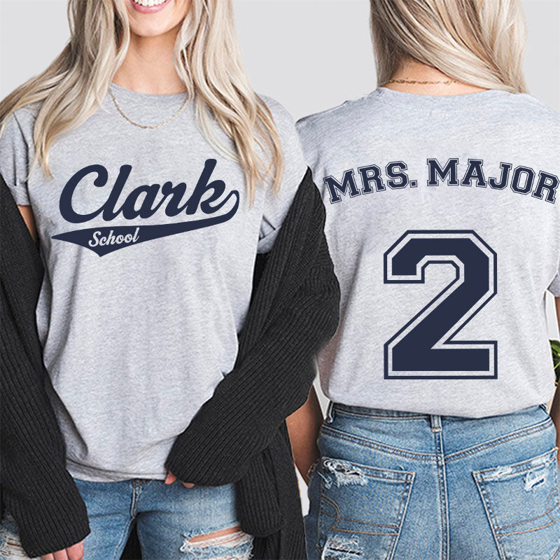 It's Me Hi I'm The Librarian It's Me Teacher Two Sided T-Shirt 2MAT68