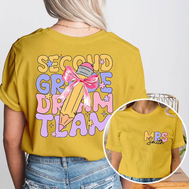 Personalized Name Take Chances Make Mistakes Get Messy Teacher Two Sided Sweatshirt 2MAT68