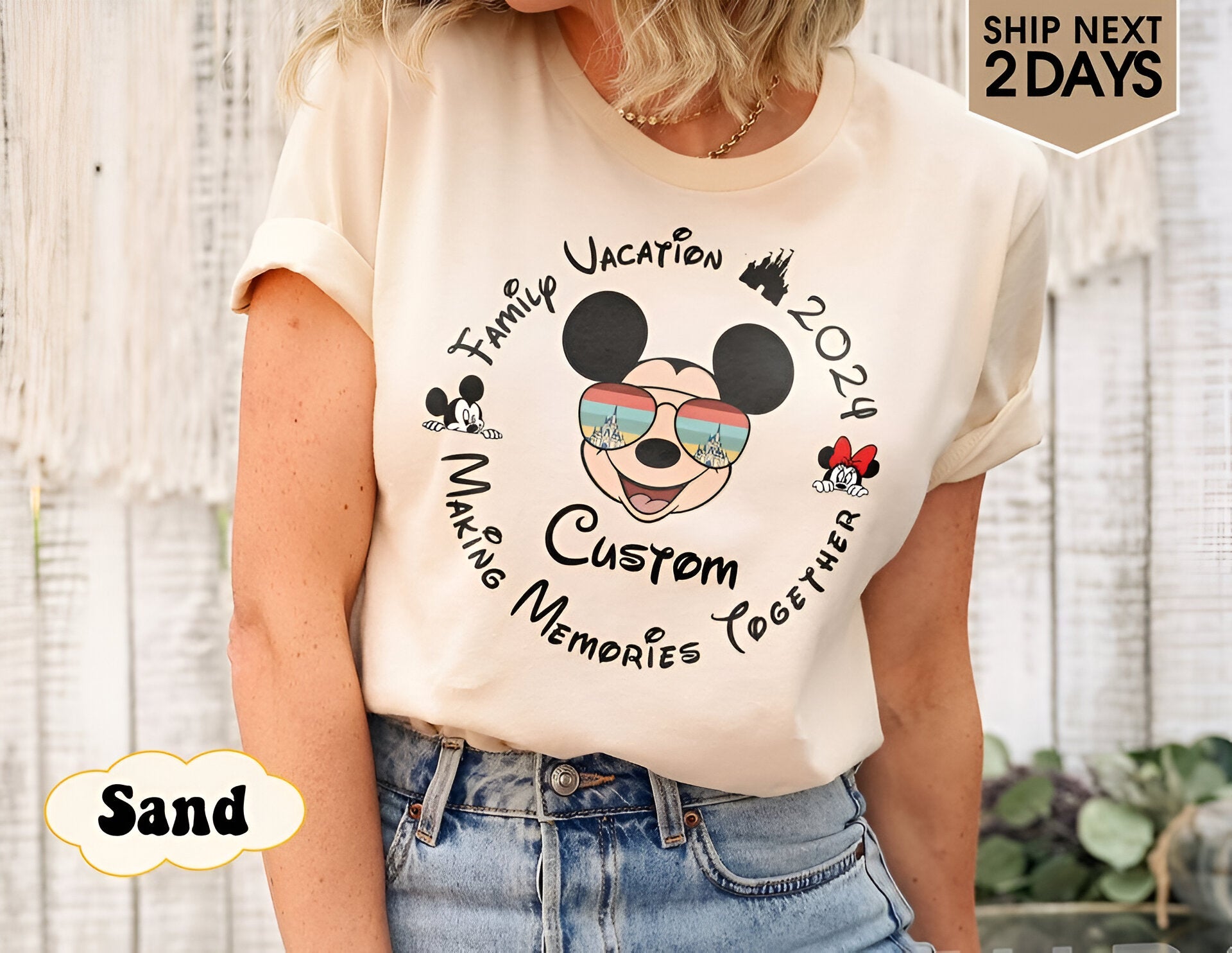 Custom 2024 Disney Family Vacation Shirts, Disney Castle 2024 Shirts DH2007 10