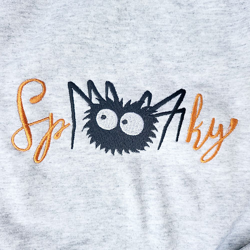 Halloween Embroidered Sweatshirt Spooky Season sweatshirt or Hoodie EMHA2608